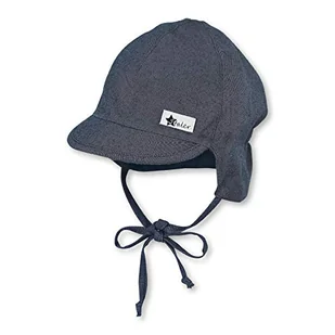 Sterntaler Czapka z daszkiem dla niemowląt i chłopców ochrona karku i taśmy do wiązania czapka, niebieski (średni niebieski 365), 4XL - Czapki damskie - miniaturka - grafika 1
