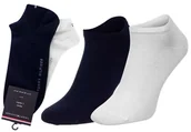 Skarpetki męskie - TOMMY HILFIGER MĘSKIE SKARPETY SKARPETKI STOPKI 2P NAVY/WHITE - Rozmiar: 43-46 - miniaturka - grafika 1