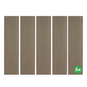 Inne meble biurowe - Drewniany panel akustyczny, 2400 x 600 mm, 5 szt, orzech - miniaturka - grafika 1