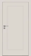 Drzwi wewnętrzne - Dre Drzwi Wewnętrzne Pełne Binito 80 Lakier Latte - miniaturka - grafika 1