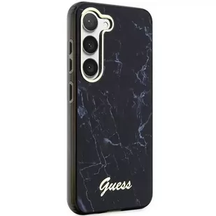 Etui Guess GUHCS23MPCUMAK do Samsung Galaxy S23+ Plus S916 czarny/black hardcase Marble - Etui i futerały do telefonów - miniaturka - grafika 4