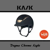 Kaski do jazdy konnej - Kask Sport Kask Dogma Chrome Light WG11 - KASK - czarny/złoty - roz. 53-56 - miniaturka - grafika 1