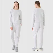 Spodnie damskie - Spodnie Damskie 4F Joggery Dresowe Dresy Modne Szare 4FWMM00TTROF1138 XL - miniaturka - grafika 1