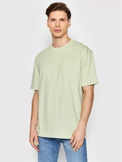 Koszulki męskie - Selected Homme T-Shirt Roald 16083402 Zielony Loose Fit - grafika 1