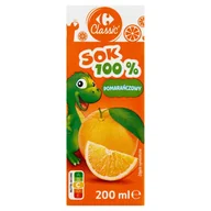 Soki i napoje niegazowane - Carrefour Classic Sok 100 % pomarańczowy 200 ml - miniaturka - grafika 1