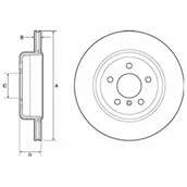 Tarcze hamulcowe - Tarcza hamulcowa DELPHI BG4664C - miniaturka - grafika 1