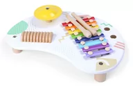 Zabawki interaktywne dla dzieci - Stolik  z instrumentami stół muzyczny cymbałki +18m ECOTOYS - miniaturka - grafika 1