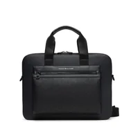 Torby na laptopy - Torba na laptopa Tommy Hilfiger Th Monogram Computer Bag AM0AM13835 Czarny - miniaturka - grafika 1