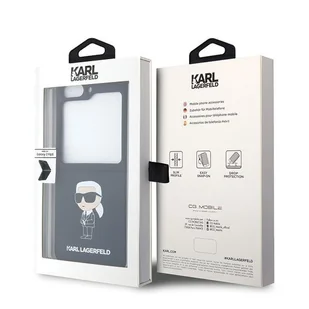 Karl Lagerfeld KLHCZF5SNIKBCK Z Flip5 hardcase czarny/black Silicone Ikonik - Etui i futerały do telefonów - miniaturka - grafika 8