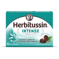 Przeziębienie i grypa - HERBITUSSIN INTENSE z mentolem i eukaliptusem, 10 pastylek do ssania - miniaturka - grafika 1