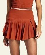 Spódnice - Spódnica damska Wilson W Midtown Wrap Skirt Clay Court L - miniaturka - grafika 1