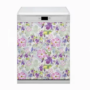 Osłona Bluedecor Magnes na zmywarkę Fioletowe kwiaty 60x80 - Dekoracje domu - miniaturka - grafika 1