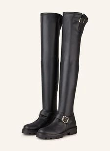 Jimmy Choo Kozaki Za Kolano Biker Ii schwarz - Kozaki damskie - miniaturka - grafika 1