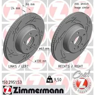 Tarcze hamulcowe - Tarcza hamulcowa ZIMMERMANN 150.2951.53 - miniaturka - grafika 1