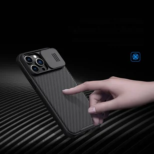 Nillkin CamShield Pro Case etui iPhone 14 Pro Max pancerny pokrowiec osłona na aparat kamerę niebieski - Etui i futerały do telefonów - miniaturka - grafika 10