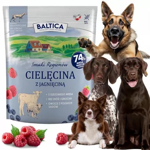 BALTICA karma dla psów średnich dużych BEZZBOŻOWA CIELĘCINA JAGNIĘCINĄ 1kg - Sucha karma dla psów - miniaturka - grafika 1