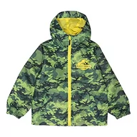 Kurtki i płaszcze dla chłopców - Jurassic World Camo logo chłopięcy deszcz Mac | oficjalny produkt | płaszcz w parku jurajskim, dinozaur T-rex, pomysł na prezent dla chłopców - miniaturka - grafika 1
