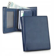 Portfele - Elegancki PORTFEL Męski z Ekoskóry M.21 NIEBIESKI Pako Jeans - miniaturka - grafika 1