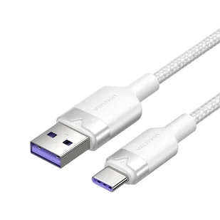 KABEL USB 2.0 A DO USB-C 6A VENTION CTOWH 2M (BIAŁY) - Kable USB - miniaturka - grafika 1