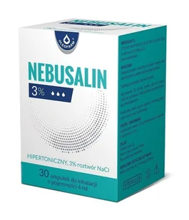 OLEOFARM Nebusalin 3% roztwór do inhalacji, 30 ampułek po 4 ml Wysyłka kurierem tylko 10,99 zł - Przeziębienie i grypa - miniaturka - grafika 1