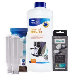 Zestaw Bosch - AL-TES46 2szt, Uniwersalny Odkamieniacz Aqualogis 1L, Siemens TZ80001 Tabletki Czyszczące - Akcesoria i części do ekspresów do kawy - miniaturka - grafika 1