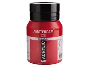 Talens Amsterdam, farba akrylowa, 500 ml, Karmin - Przybory szkolne - miniaturka - grafika 2