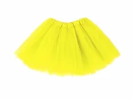 Sukienki i spódniczki dla dziewczynek - SPÓDNICZKA TIULOWA TRÓJWARSTWOWA ŻÓŁTA 28cm - miniaturka - grafika 1