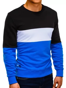 Bluza męska bez kaptura - niebieska B925 - Bluzy męskie - miniaturka - grafika 3