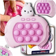Zabawki sensoryczne - Gra Zręcznościowa Pop It Królik Różowa Popit Push Antystresowa Sensoryczna - miniaturka - grafika 1