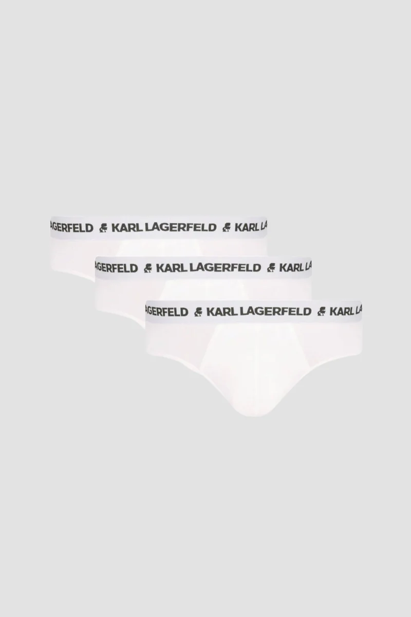 KARL LAGERFELD Białe slipy męskie 3PACK M