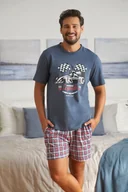 Piżamy damskie - Piżama męska z nadrukiem formuła 1-xxl - miniaturka - grafika 1