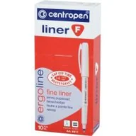 Cienkopisy - Centropen Cienkopis Liner F zielony 10 szt. - miniaturka - grafika 1