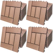 Podesty i deski tarasowe - Płytki WPC Zestaw 44 szt. Mozaika Terakota 30x30cm - miniaturka - grafika 1