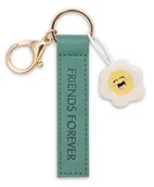 Plecaki - Breloczek „Friends Forever” z imitacji skóry 10cm - zielony - Lojalny towarzysz dla wszystkich grup wiekowych z karabińczykiem, idealny do plecaka, torby, smyczy lub kluczy 62005 - miniaturka - grafika 1
