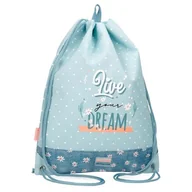 Plecaki worki - Movom Live Your Dreams Plecak Zielony 32x42 cms Poliester by Joumma Bags, Zielony, worek na plecak - miniaturka - grafika 1
