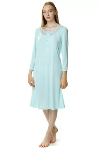 Koszula nocna damska Antonina z guziczkami : Kolor - Miętowy, Rozmiar - 40 - Koszule damskie - miniaturka - grafika 1