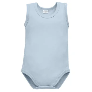 PINOKIO BODY NA RAMIĄCZKACH NIEBIESKI LOVELY DAY 92 - Body dla niemowląt - miniaturka - grafika 1