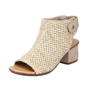 Rieker Damskie sandały 64670, beżowy, 37 eu - Moda i Uroda OUTLET - miniaturka - grafika 1