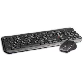 Klawiatura i mysz C-Tech WLKMC-01, CZ/SK (WLKMC-01) Czarna - Zestawy myszka + klawiatura - miniaturka - grafika 1