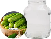 Pojemniki kuchenne - Słoik Na Przetwory Szklany Z Zakrętką 2,6L 4 Szt - miniaturka - grafika 1