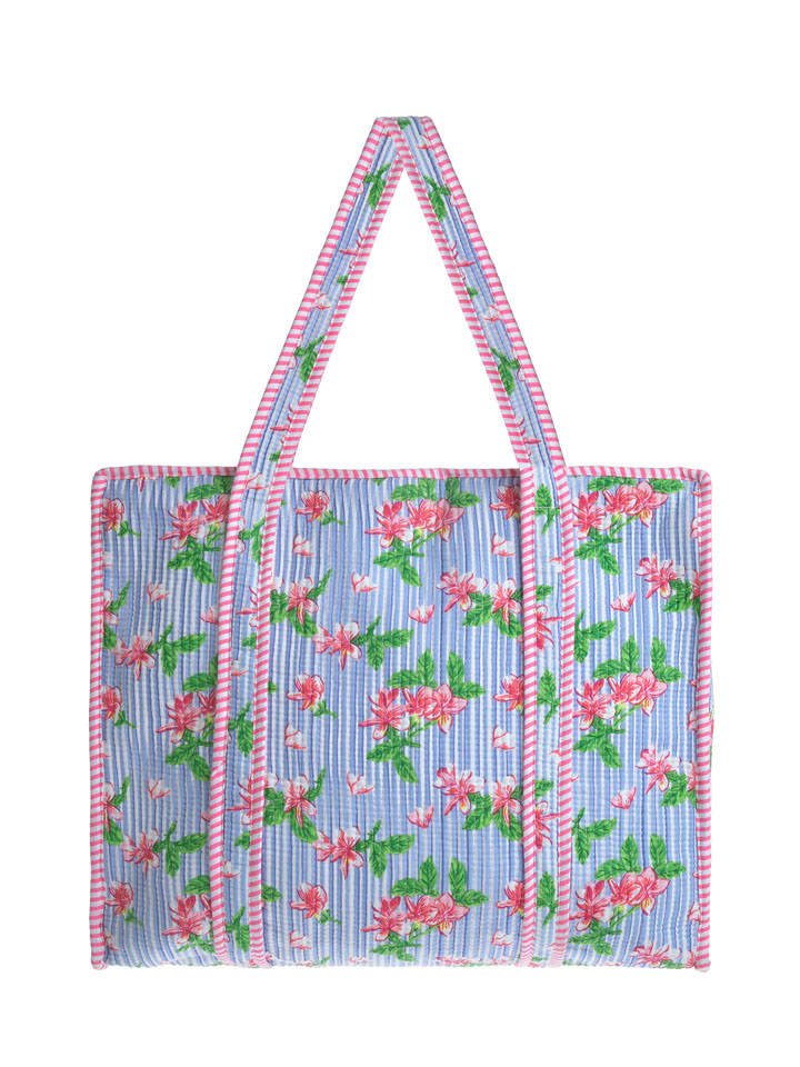 BLE Shopper bag w kolorze błękitnym - 45 x 37 x 20 cm