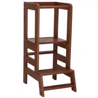 Pozostałe akcesoria kuchenne - Kitchen helper, pomocnik kuchenny, podest dla dzieci 90 cm brązowy KCH01 BROWN - miniaturka - grafika 1