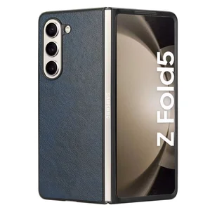 Pokrowiec König Design kompatybilny z Samsung Galaxy Z Fold5 - plastikowe, miękkie etui na telefon komórkowy w kolorze niebieskim - Etui i futerały do telefonów - miniaturka - grafika 1