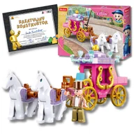 Klocki - KLOCKI SLUBAN KARETA POWÓZ KONIE POJAZD Girls Dream + DYPLOM - miniaturka - grafika 1