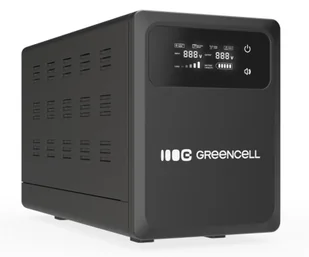 Green Cell AVR UPS 1200VA 800W PowerCore 12 VDC z LCD - Zasilacze awaryjne UPS - miniaturka - grafika 1