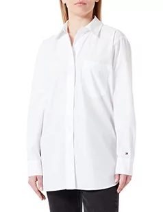 Tommy Hilfiger 1985 Org Co Poplin Overszd koszula damska na co dzień, Th Optic White, 40 - Koszule damskie - miniaturka - grafika 1