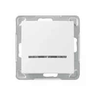 Wyłączniki światła i elektryczne - Ospel Impresja Łącznik pojedynczy z podświetleniem pomarańczowym ecru ŁP-1YS/m/27 ŁP-1YS/M/27 - miniaturka - grafika 1