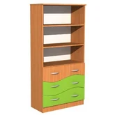 Meble do szkół i przedszkoli - Szafa szkolna z szufladami Fala 117, szer. 900 mm - miniaturka - grafika 1