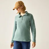 Bluzy sportowe damskie - Regatta Polar damski z krótkim zamkiem Solenne II Zielony, Cotton, Rozmiar: 40 - miniaturka - grafika 1