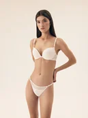 Biustonosze - Biustonosz push-up Saoui Bloovii kremowy 80C - miniaturka - grafika 1